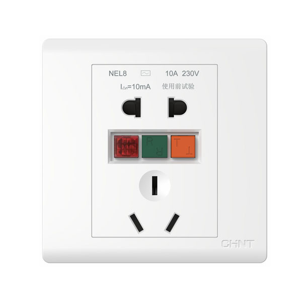 NEL8系列漏电保护五孔插座